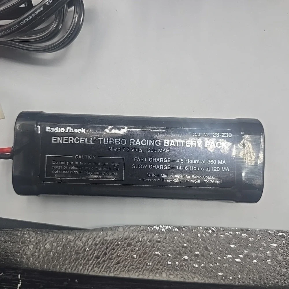 Radio Shack Black Phantom Twin Motor Vintage RC Car Nikko Japan Battery Charger